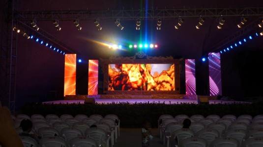 P5 full color screen for performance in Wenling, Zhejiang